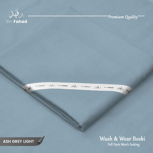 Premium Wash & Wear Boski - Ash Grey Light