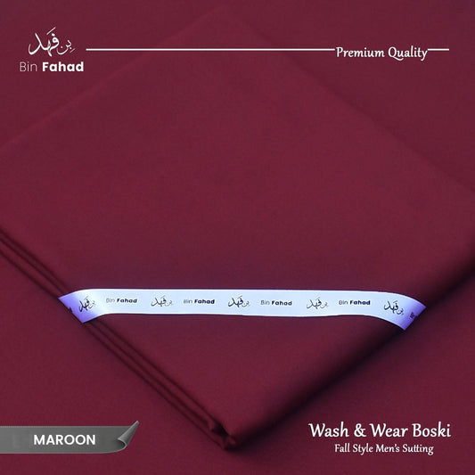 Premium Wash & Wear Boski - Maroon