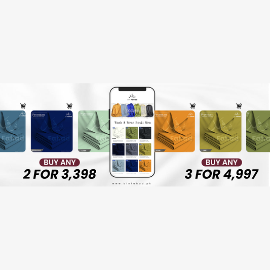 Buy any 3 Boski Suits For 5100