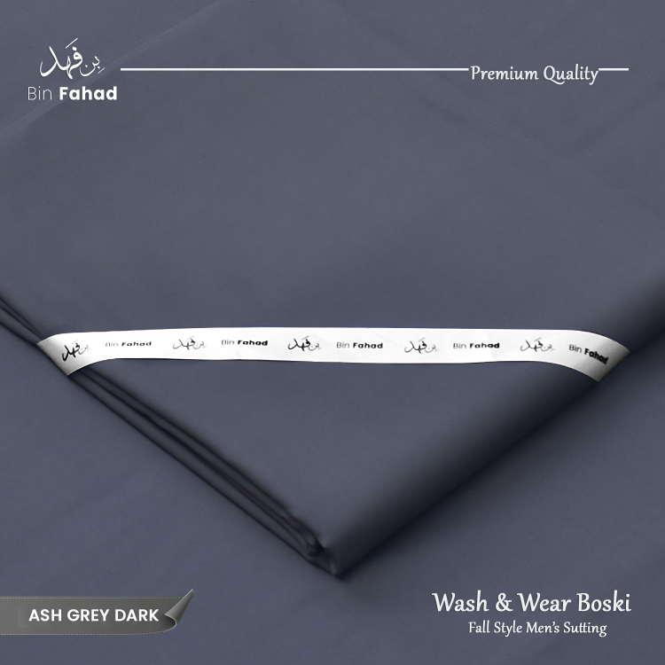 Premium Wash & Wear Boski- Ash Grey Dark