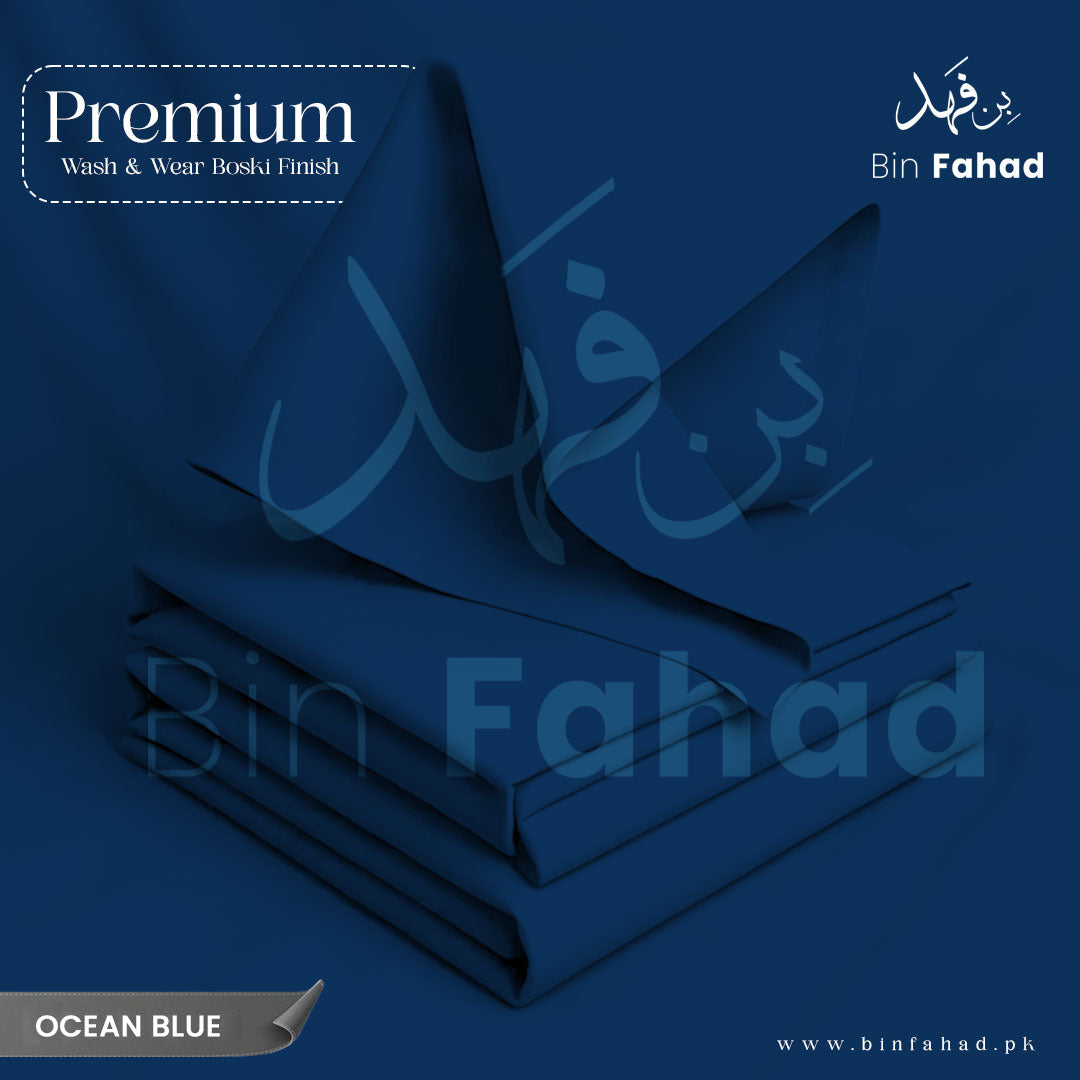 Premium Wash & Wear Boski - Ocean Blue