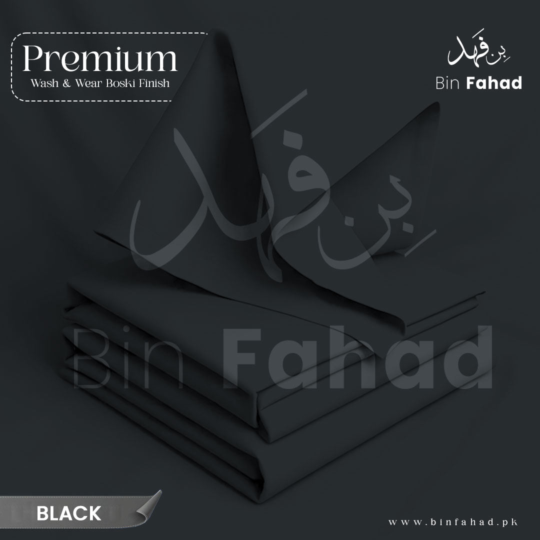 Premium Wash & Wear Boski - Black