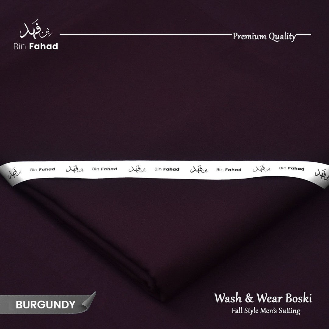Premium Wash & Wear Boski - Burgundy