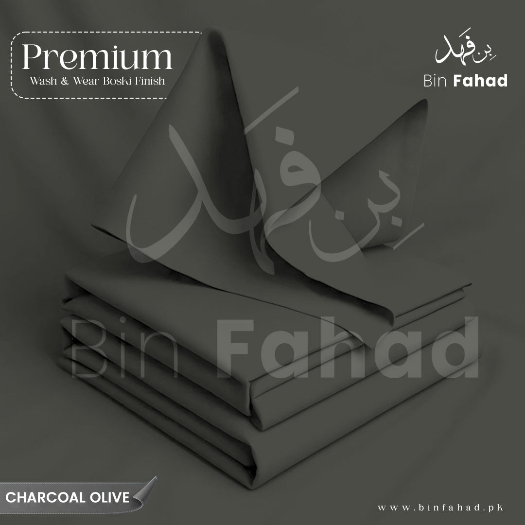 Premium Wash & Wear Boski - Charcoal Olive