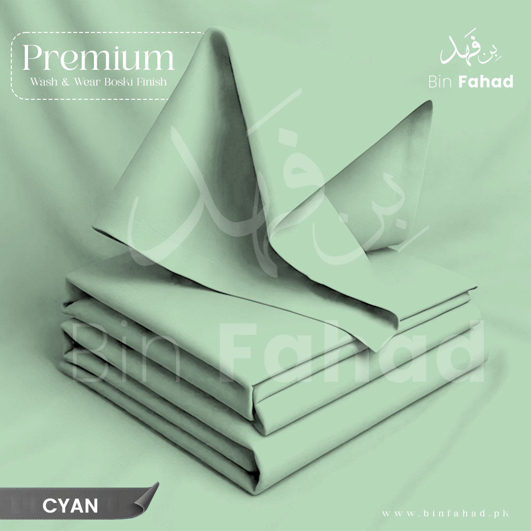 Premium Wash & Wear Boski - Cyan