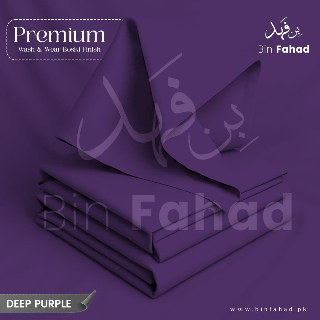 Premium Wash & Wear Boski - Deep Purple