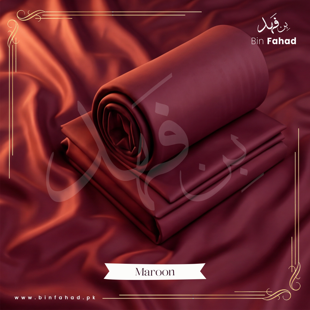 Premium Wash & Wear Boski - Maroon