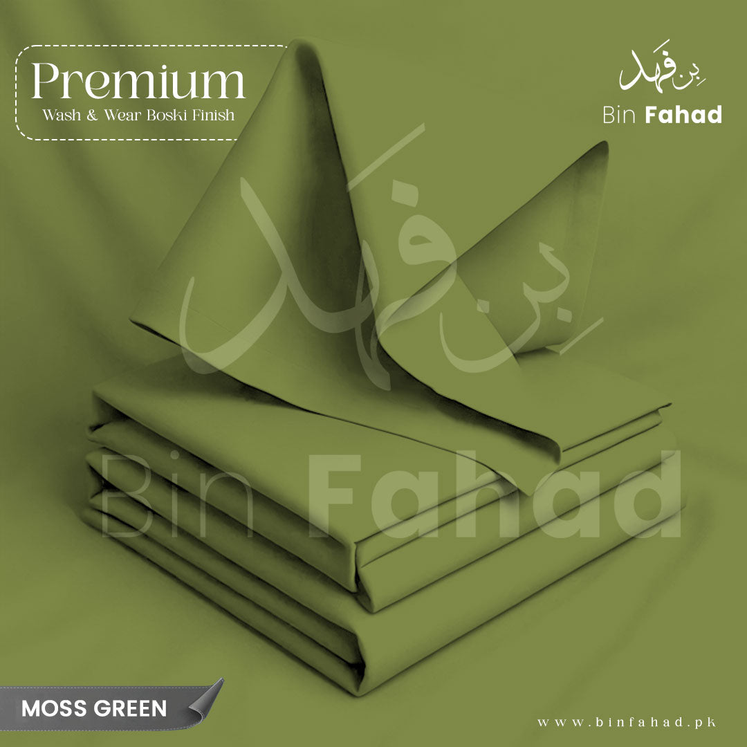 Premium Wash & Wear Boski - Moss Green