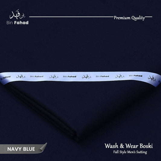 Premium Wash & Wear Boski - Navy Blue