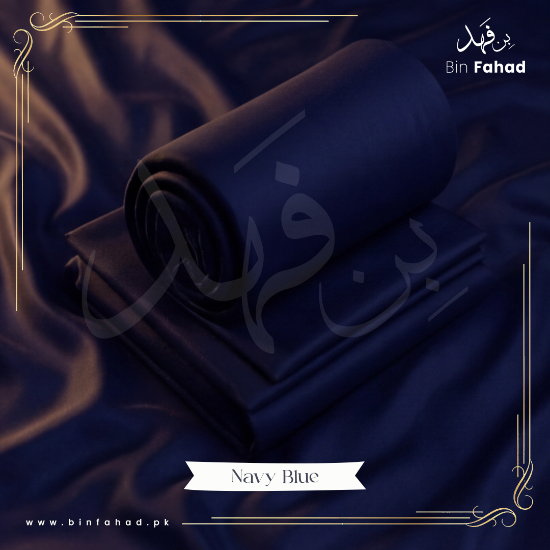 Premium Wash & Wear Boski - Navy Blue