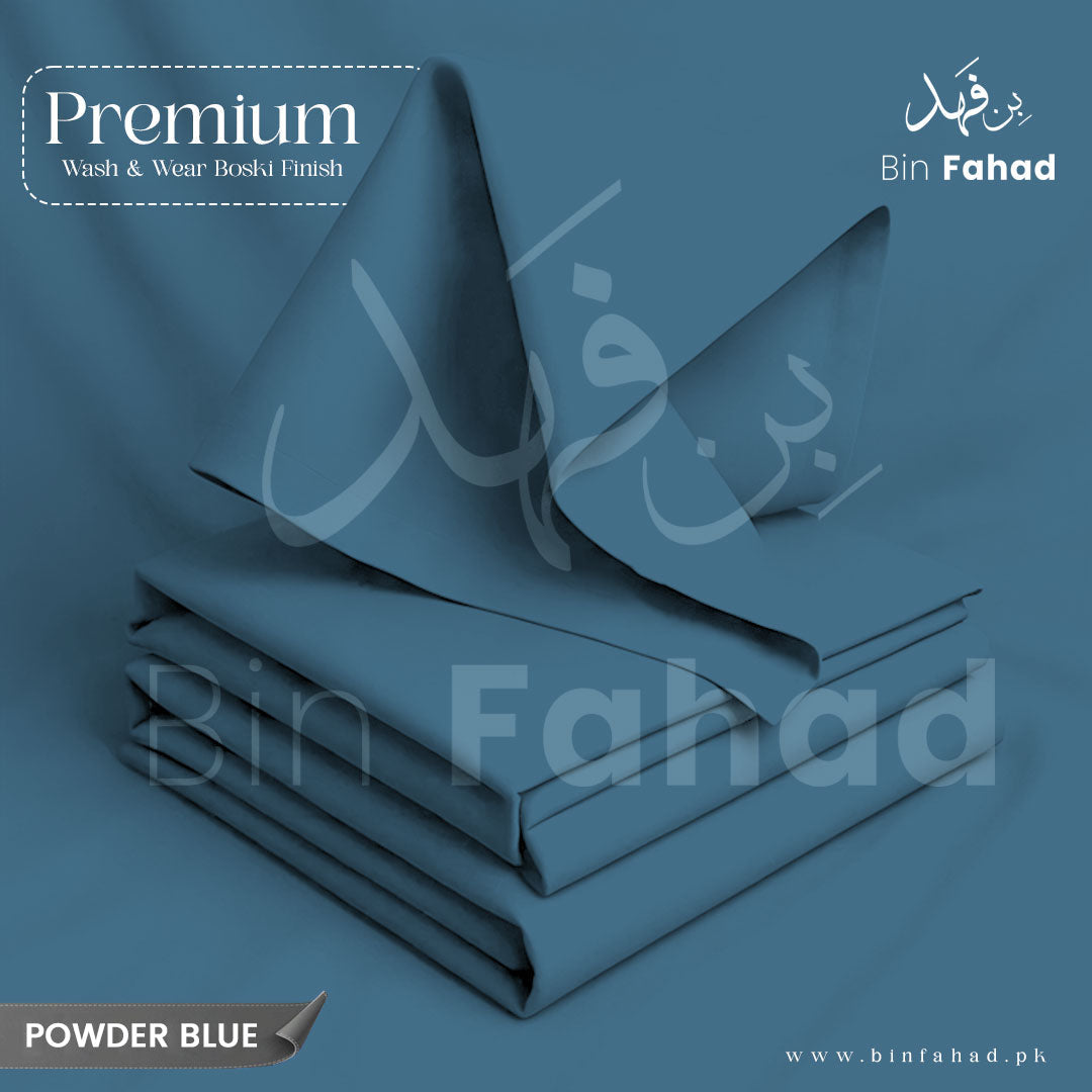 Premium Wash & Wear Boski - Powder Blue