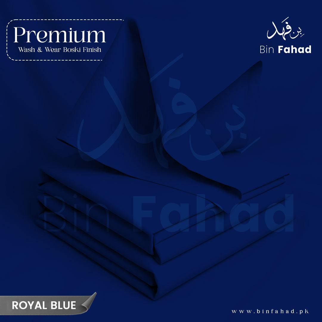 Premium Wash & Wear Boski - Royal Blue