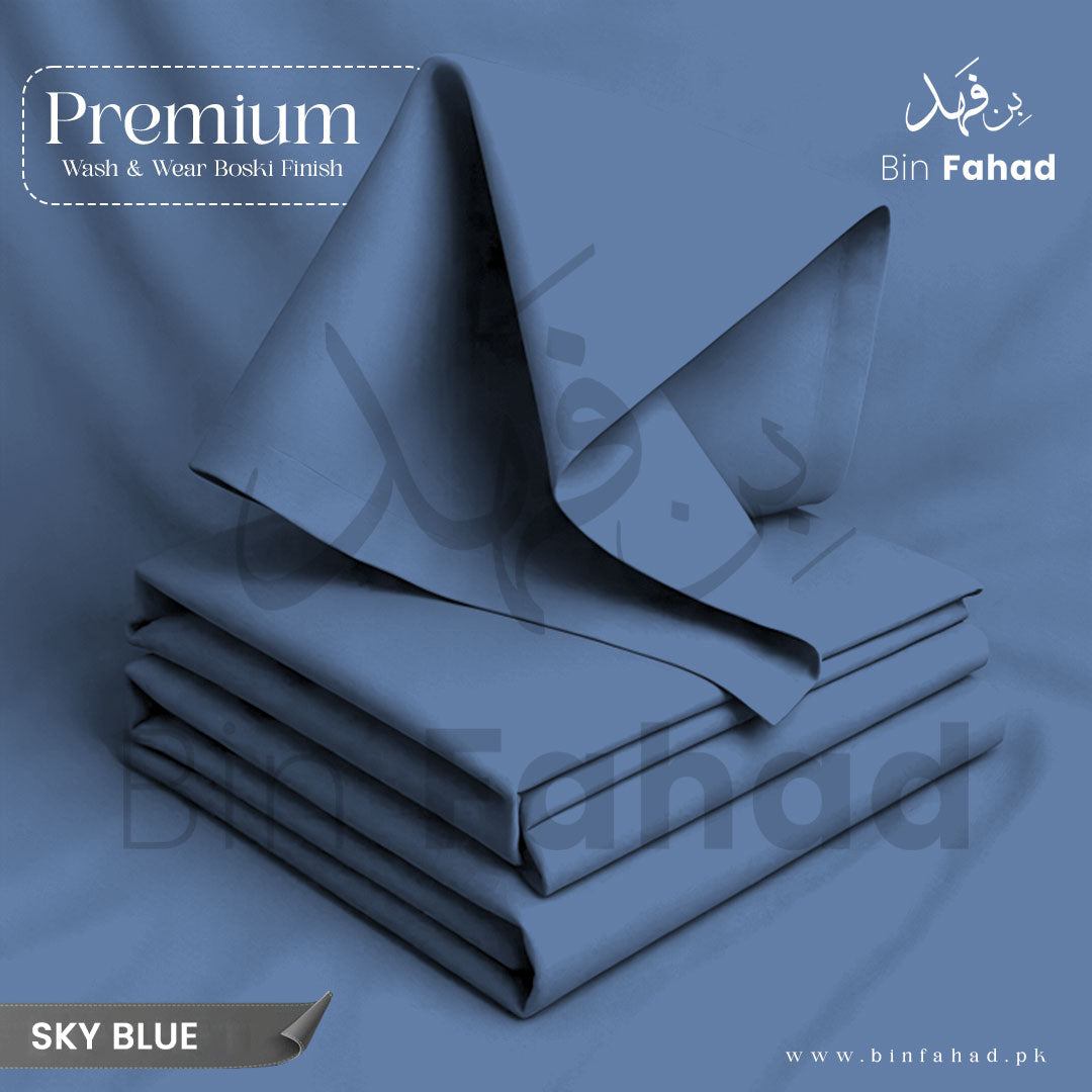 Premium Wash & Wear Boski - Sky Blue