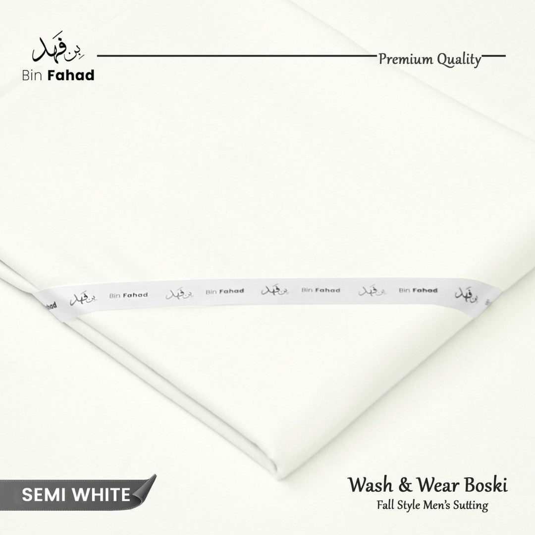 Premium Wash & Wear Boski - Semi White
