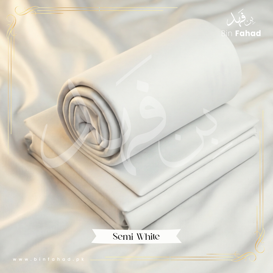 Premium Wash & Wear Boski - Semi White