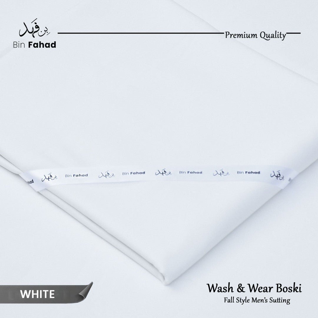Premium Wash & Wear Boski Finish - White